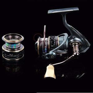 Planet Gates 10 / 2000 Series Spinning Reel  JAGUAR 2000 3000 Lure Spinning with spare spool Fishing Reel Spinning Reel Two Metal Spools