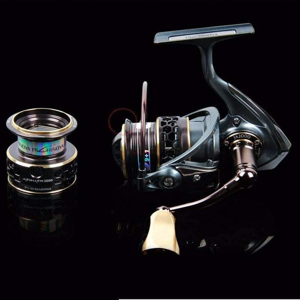 Planet Gates 10 / 2000 Series Spinning Reel  JAGUAR 2000 3000 Lure Spinning with spare spool Fishing Reel Spinning Reel Two Metal Spools