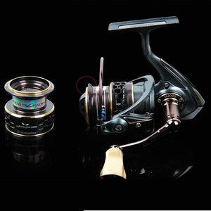 Planet Gates 10 / 2000 Series Spinning Reel  JAGUAR 2000 3000 Lure Spinning with spare spool Fishing Reel Spinning Reel Two Metal Spools