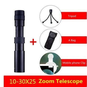 Planet Gates 10-30X25 1 10-300X32 Telescopic Pocket Mini Monocular Telescope Long Range Zoom Hunting High Definition Camp Hiking Travel Outdoor Equip
