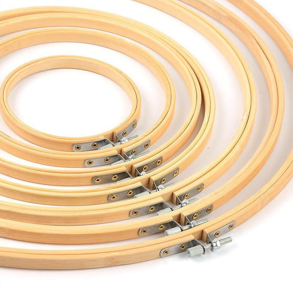 Planet Gates 10-36cm DIY Embroidery Hoop Tool Art Craft Cross Stitch Chinese Traditional Circle Round Bamboo Frame Sewing Manual Accessories