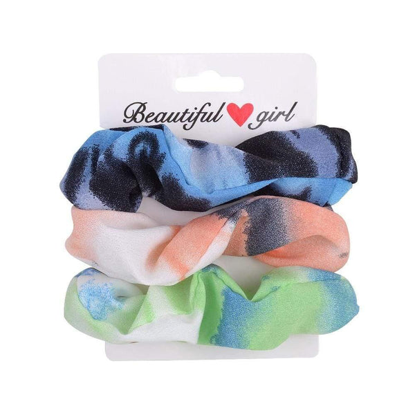 3Pcs/set Women Vintage Hair Scrunchies Velvet Scrunchie Set Elastic Hair Bands Girls Headband Ponytail Hair Rope Hair Accessorie