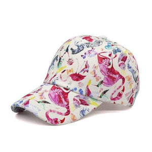 Planet Gates 10 / 56-58cm Outdoor Sport Baseball Cap Spring Summer Floral Print Adjustable Men Women Caps Fashion Hip Hop Hat
