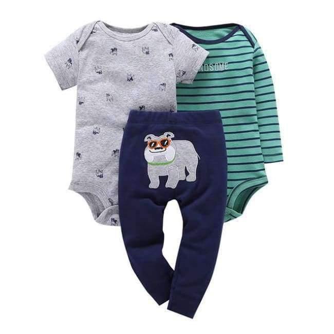 Planet Gates 100% Cotton 2018 bebes 6-24M set ,baby boy clothes ,baby girl clothes,newborn 3 piece ropa  boy