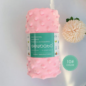 Planet Gates 10 / 70x100cm 70x100cm Minky Fabric For Sewing 30 Colors Super Soft Minky Dot Plush Fabric Eco-Friendly Polyester Handwork Fabric