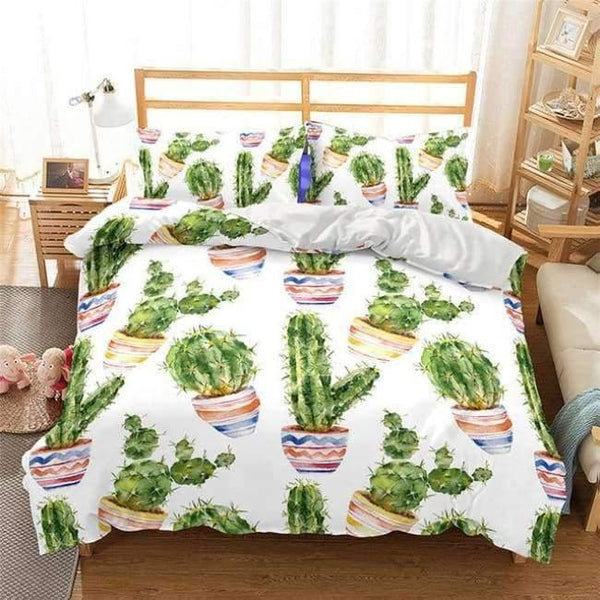Planet Gates 10 / AU queen / China 3D Bedding Set Cactus Print Duvet cover set lifelike bedclothes with pillowcase bed set home Textiles #2-7