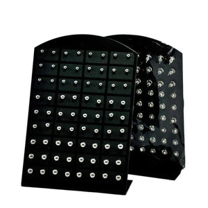 Planet Gates 10 Cards Retro Round Metal Ball Stainless Steel Stud Earrings For Womem Jewelry Wholesale Bulks Lots RL282