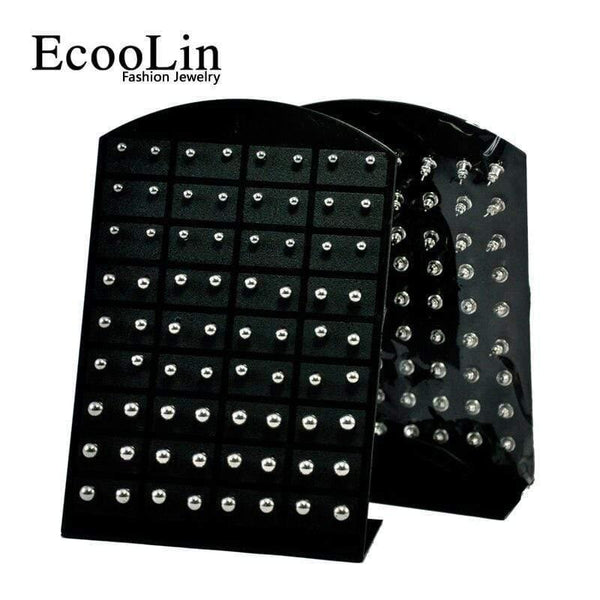 Planet Gates 10 Cards Retro Round Metal Ball Stainless Steel Stud Earrings For Womem Jewelry Wholesale Bulks Lots RL282