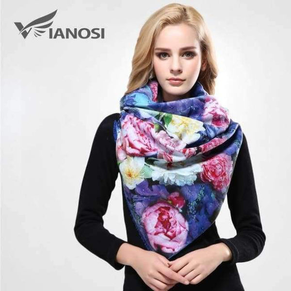 Planet Gates 10 / China / 185CM X 65CM Newest Design Bandana Printing Winter Scarf Women Shawls Thicken Warm Scarves Wool Brand Scarf Woman Wrap VA070
