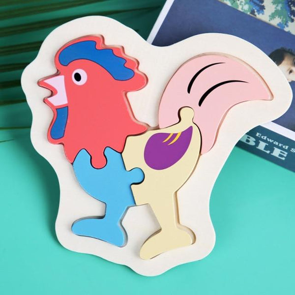 Planet Gates 10 / China 3D Wooden Puzzle Toys For Children Cartoon Animal Vehicle Wood PuzzlesJigsaw Intelligence Kid Baby Early Educational Toys Gifts