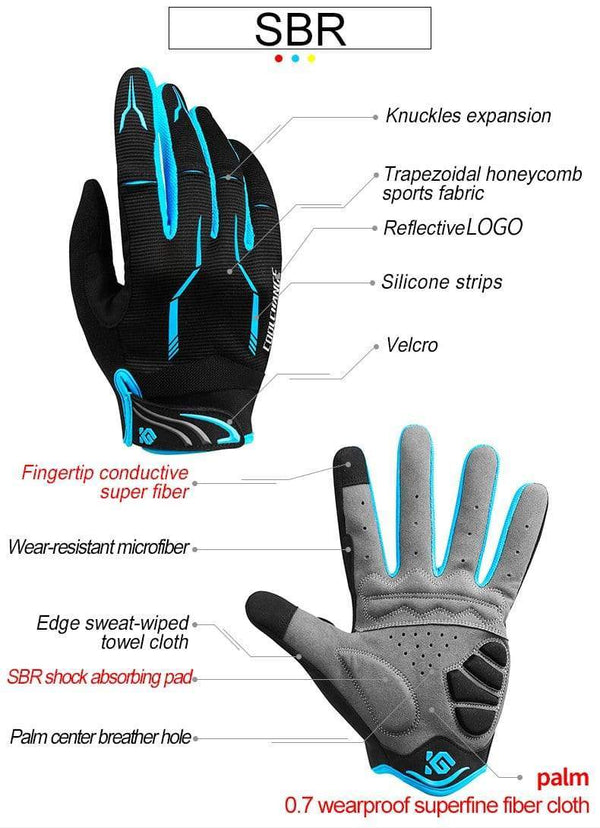 Planet Gates 10 Colors Winter Women Men's Cycling Gloves Full Finger with GEL Pad  Shockproof MTB Mountain Bike Bicycle Gloves