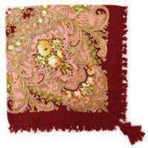 Planet Gates 10 dark red Fashion woman Scarf square scarves short tassel floral printed Women Wraps Winter lady shawls free shipping-03