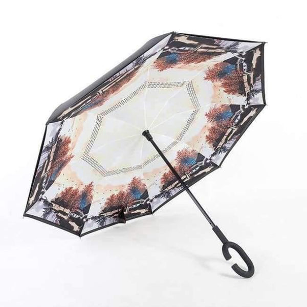 Planet Gates 10 Design Double Layer Inverted Umbrella Self Stand Umbrella Rain Reverse Car Umbrellas Drop Shipping