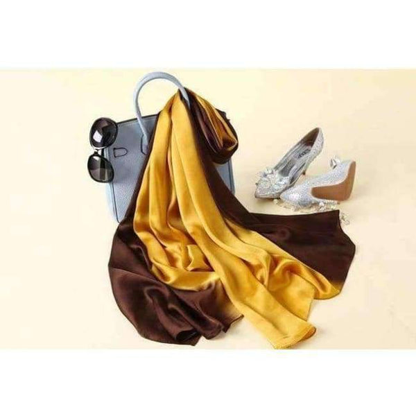 Planet Gates 10 Design Luxury Brand Solid silk Summer  Scarf Gradient Dip dye Women Muslim Hijab Shawl Long Soft Wrap