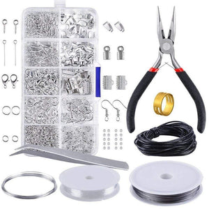 Planet Gates 10 Grids Metal Jewelry Making Kit DIY Necklace Materials Repair Tool With Accessories Findings And Beading Wires Adults Supplies