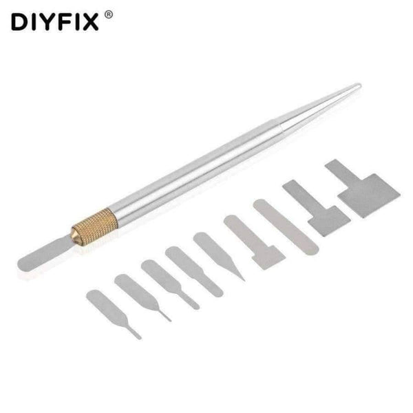 Planet Gates 10 in 1 Mobile Phone BGA IC Chip Repair Blades Kit for iPhone CPU Remover Logic Board NAND Flash Repair Tools