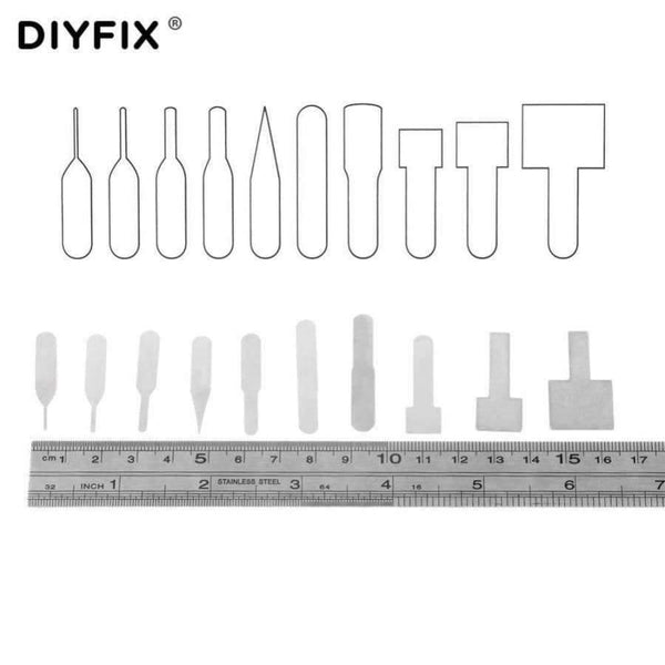 Planet Gates 10 in 1 Mobile Phone BGA IC Chip Repair Blades Kit for iPhone CPU Remover Logic Board NAND Flash Repair Tools