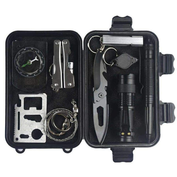 Planet Gates 10 in 1 survival kit Set  EDC Camping equipment Multifunction First aid SOS Emergency Supplies+Multifunctional pliers