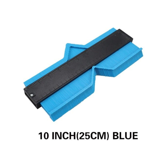 Planet Gates 10 Inch Blue Profile Contour Gauge line Copier Ruler Cutting template Construction Woodworking Measuring instrument ceramic Tiling tiles tool