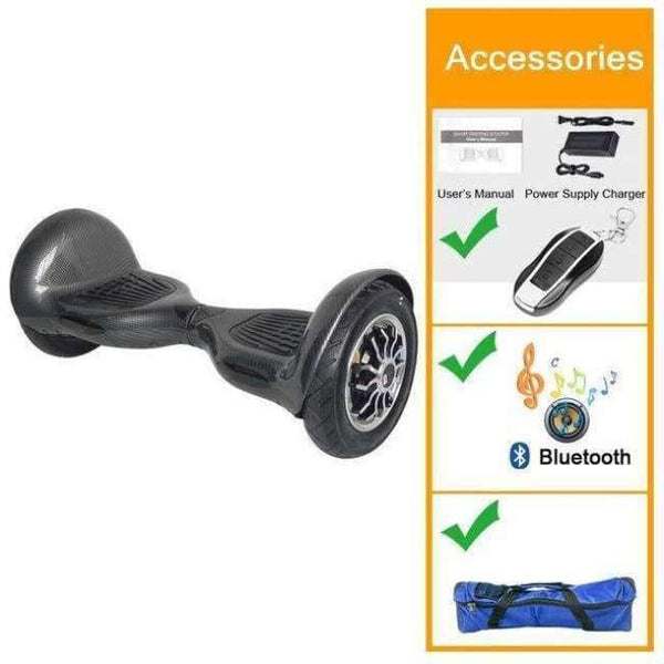 Planet Gates 10 Inch Carbon Black / Germany Electric Scooter Hoverboard Skateboard Hover Board Self Balancing Scooter 10 inch Hoverboard 10 inch Skuter Adults Toys