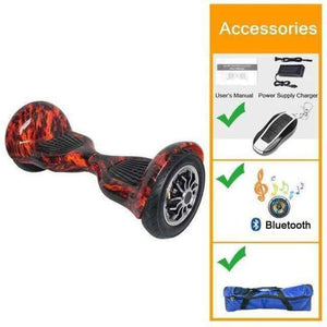 Planet Gates 10 Inch Flame / Germany Electric Scooter Hoverboard Skateboard Hover Board Self Balancing Scooter 10 inch Hoverboard 10 inch Skuter Adults Toys