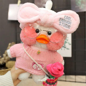 Planet Gates 10 Kawaii Cartoon LaLafanfan 30cm Cafe Duck Plush Toy Stuffed Soft Kawaii Duck Doll Animal Pillow Birthday Gift for Kids Children