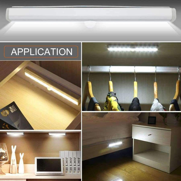 Planet Gates 10 LEDs Cold White LED Cabinet Light IR Infrared Motion Detector Sensor Closet Night Light 10 leds 6leds Lamp Induction Wardrobe Steps Bar Lighting