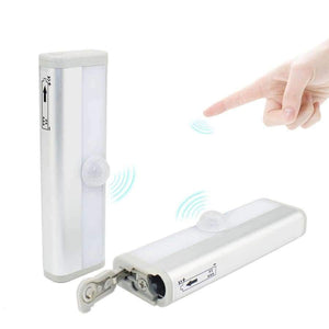 Planet Gates 10 Leds Cool White Led Night Light PIR Sensor Led Cabinet Light Wireless Body Detection Closet Indoor Night Lighting Wall Lamp Bar Kitchen Stairway