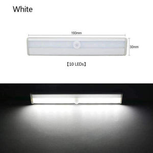 Planet Gates 10 Leds Cool White Led Night Light PIR Sensor Led Cabinet Light Wireless Body Detection Closet Indoor Night Lighting Wall Lamp Bar Kitchen Stairway