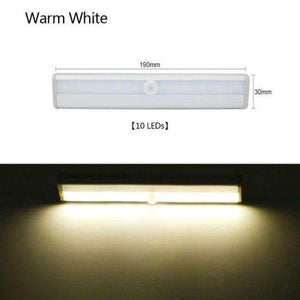 Planet Gates 10 LEDs Warm White LED Cabinet Light IR Infrared Motion Detector Sensor Closet Night Light 10 leds 6leds Lamp Induction Wardrobe Steps Bar Lighting