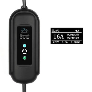 Planet Gates 10 Meters Long EV Cable Charge Timer Mobile Charger 16A EVSE Portable for Electric Car Goods Type 2 Type 1