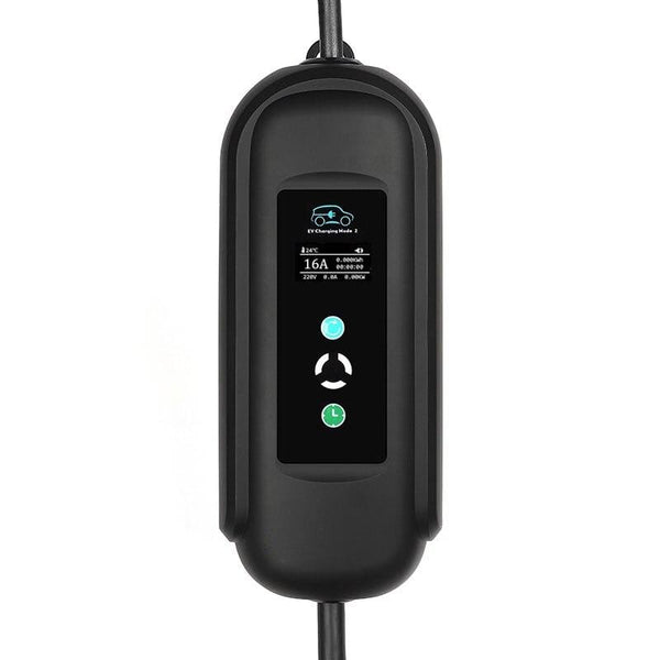 Planet Gates 10 Meters Long EV Cable Charge Timer Mobile Charger 16A EVSE Portable for Electric Car Goods Type 2 Type 1