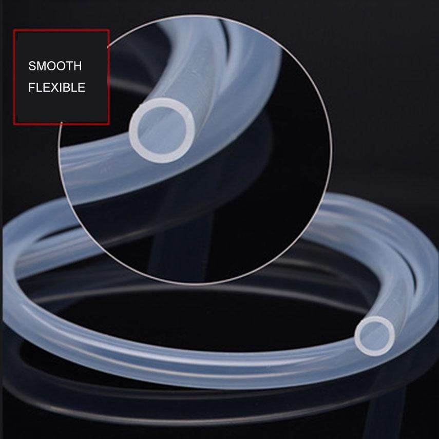 Planet Gates 10 Meters Transparent Food Grade Silicone tube 8mm x 11/12mm Out Diameter Flexible Garden Rubber hose Aquarium Soft Tubing Hose