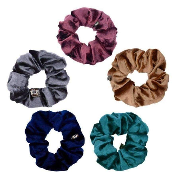 Planet Gates 10-pak nye ensfarvede 4'' fløjlshårscrunchies til kvinder voksne mellemstore elastiske hårbånd reb tilbehør PT015