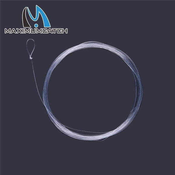 Planet Gates 10 pcs 9FT Fly Fishing Leader 3/4/5/6X Clear Tapered Leader Nylon Leader With Loop