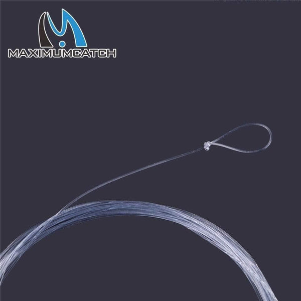 Planet Gates 10 pcs 9FT Fly Fishing Leader 3/4/5/6X Clear Tapered Leader Nylon Leader With Loop