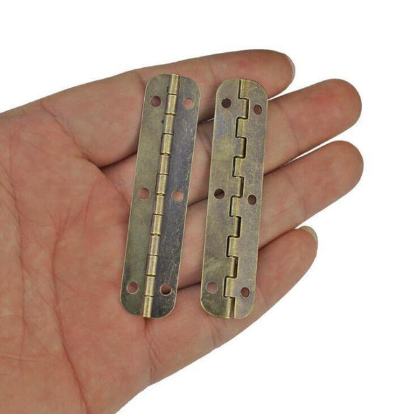 10 pcs Bronze Archaize 65*15MM Oval Iron Long Hinge Wooden Box Gift Box Hinge