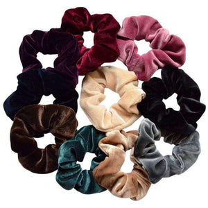 Planet Gates 10 Pcs Hair Scrunchies Velvet Hairband Ponytail Holder Tie Bow for Women Tie Ropes Adult Elastic Girls Hair Ties Gum Accessories