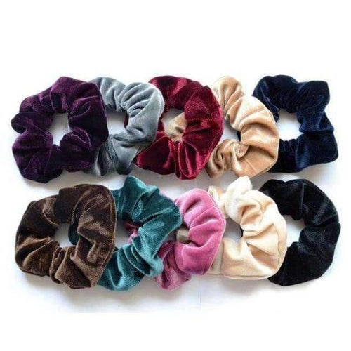 Planet Gates 10 Pcs Hair Scrunchies Velvet Hairband Ponytail Holder Tie Bow for Women Tie Ropes Adult Elastic Girls Hair Ties Gum Accessories