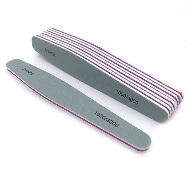 Planet Gates 10 Pcs/lot Nail Buffer File 1000/4000 Grit Pro Polishing Blocks Buffing Sanding Files Nail Art Accessories Manicure Tools Buffer