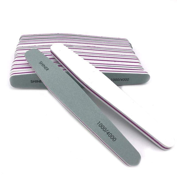 Planet Gates 10 Pcs/lot Nail Buffer File 1000/4000 Grit Pro Polishing Blocks Buffing Sanding Files Nail Art Accessories Manicure Tools Buffer