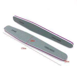 Planet Gates 10 Pcs/lot Nail Buffer File 1000/4000 Grit Pro Polishing Blocks Buffing Sanding Files Nail Art Accessories Manicure Tools Buffer