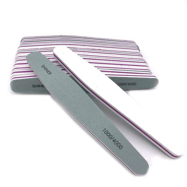 Planet Gates 10 Pcs/lot Nail Buffer File 1000/4000 Grit Pro Polishing Blocks Buffing Sanding Files Nail Art Accessories Manicure Tools Buffer