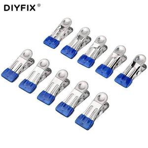 Planet Gates 10 Pcs Metal Clip Fixture Multi-purpose Fastening Clamp for Mobile Phone Tablet Glued LCD Screen Repair Tools Set