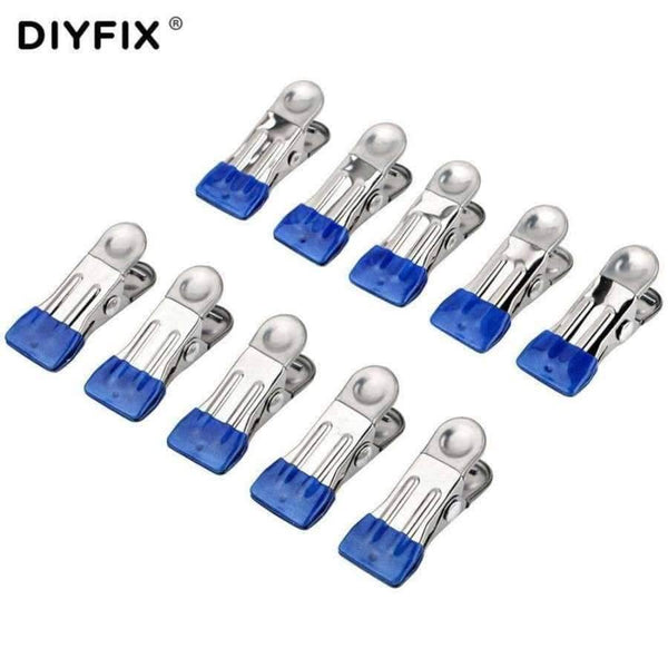 Planet Gates 10 Pcs Metal Clip Fixture Multi-purpose Fastening Clamp for Mobile Phone Tablet Glued LCD Screen Repair Tools Set