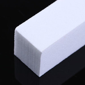 Planet Gates 10 Pcs Nail Art File Set White Color Nail Buffers Sanding Grinding Block Sponge Form Pedicure  Nail Art Tool Kit