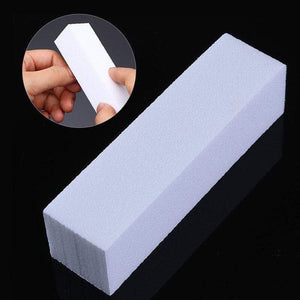 Planet Gates 10 Pcs Nail Art File Set White Color Nail Buffers Sanding Grinding Block Sponge Form Pedicure  Nail Art Tool Kit