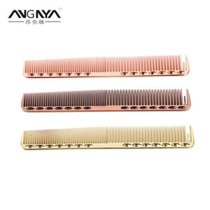 Planet Gates 10 Pcs  Stainless Steel Hair Comb Professional Hair Salon Hairdressing Anti-static Barbers Cutting Hair Care Styling Brush Tools