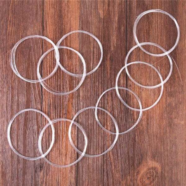 Planet Gates 10 Pieces Tapered Leader  Fly Fishing Line 9ft / 12ft / 15ft 0X-7X Nylon Fly Fishing Leader Clear