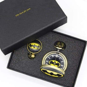 Planet Gates 10 Pocket Watch Men Quartz Fashion Necklace Pendant With Luxury Gift Box Set #120805